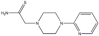 2-(4-pyridin-2-ylpiperazin-1-yl)ethanethioamide Struktur