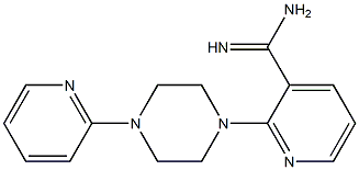 2-(4-pyridin-2-ylpiperazin-1-yl)pyridine-3-carboximidamide Struktur