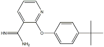 2-(4-tert-butylphenoxy)pyridine-3-carboximidamide Struktur