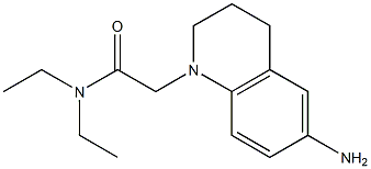 2-(6-amino-1,2,3,4-tetrahydroquinolin-1-yl)-N,N-diethylacetamide Struktur