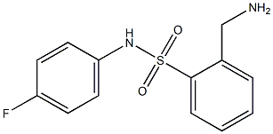 2-(aminomethyl)-N-(4-fluorophenyl)benzenesulfonamide Struktur