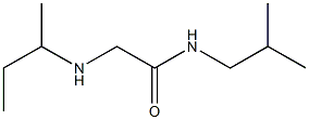 2-(butan-2-ylamino)-N-(2-methylpropyl)acetamide Struktur