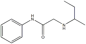 2-(butan-2-ylamino)-N-phenylacetamide Struktur