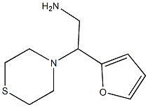 2-(furan-2-yl)-2-(thiomorpholin-4-yl)ethan-1-amine Struktur