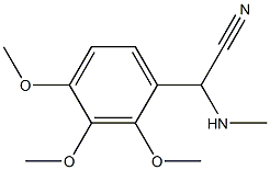 2-(methylamino)-2-(2,3,4-trimethoxyphenyl)acetonitrile Struktur