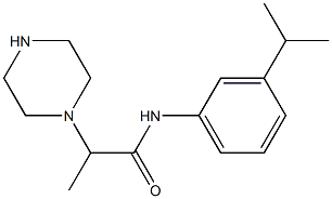 2-(piperazin-1-yl)-N-[3-(propan-2-yl)phenyl]propanamide Struktur