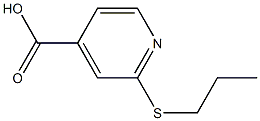 2-(propylsulfanyl)pyridine-4-carboxylic acid Struktur