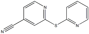 2-(pyridin-2-ylsulfanyl)pyridine-4-carbonitrile Struktur