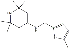 2,2,6,6-tetramethyl-N-[(5-methylthiophen-2-yl)methyl]piperidin-4-amine Struktur