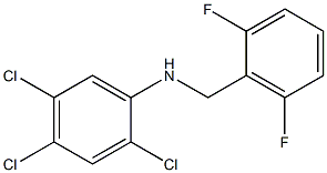 2,4,5-trichloro-N-[(2,6-difluorophenyl)methyl]aniline Struktur