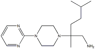 2,5-dimethyl-2-(4-pyrimidin-2-ylpiperazin-1-yl)hexan-1-amine Struktur