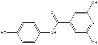 2,6-dihydroxy-N-(4-hydroxyphenyl)pyridine-4-carboxamide Struktur