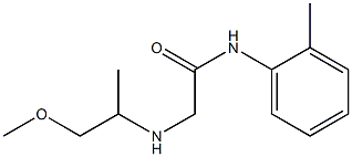 2-[(1-methoxypropan-2-yl)amino]-N-(2-methylphenyl)acetamide Struktur