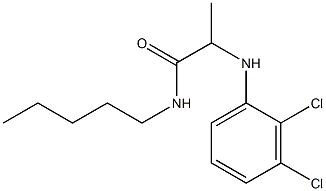 2-[(2,3-dichlorophenyl)amino]-N-pentylpropanamide Struktur