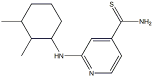 2-[(2,3-dimethylcyclohexyl)amino]pyridine-4-carbothioamide Struktur