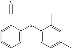 2-[(2,4-dimethylphenyl)sulfanyl]benzonitrile Struktur