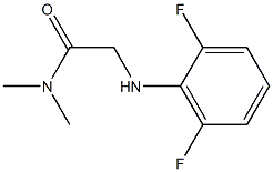 2-[(2,6-difluorophenyl)amino]-N,N-dimethylacetamide Struktur