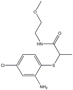 2-[(2-amino-4-chlorophenyl)sulfanyl]-N-(2-methoxyethyl)propanamide Struktur