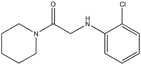 2-[(2-chlorophenyl)amino]-1-(piperidin-1-yl)ethan-1-one Struktur