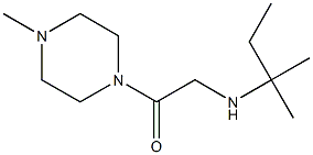 2-[(2-methylbutan-2-yl)amino]-1-(4-methylpiperazin-1-yl)ethan-1-one Struktur