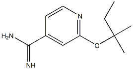 2-[(2-methylbutan-2-yl)oxy]pyridine-4-carboximidamide Struktur