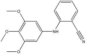 2-[(3,4,5-trimethoxyphenyl)amino]benzonitrile Struktur