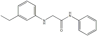 2-[(3-ethylphenyl)amino]-N-phenylacetamide Struktur