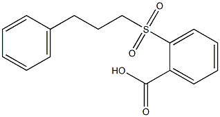 2-[(3-phenylpropane)sulfonyl]benzoic acid Struktur