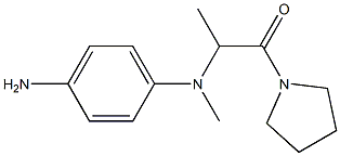 2-[(4-aminophenyl)(methyl)amino]-1-(pyrrolidin-1-yl)propan-1-one Struktur