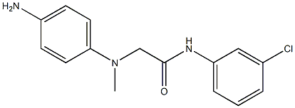 2-[(4-aminophenyl)(methyl)amino]-N-(3-chlorophenyl)acetamide Struktur