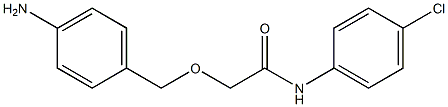 2-[(4-aminophenyl)methoxy]-N-(4-chlorophenyl)acetamide Struktur