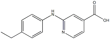 2-[(4-ethylphenyl)amino]pyridine-4-carboxylic acid Struktur