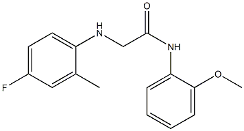 2-[(4-fluoro-2-methylphenyl)amino]-N-(2-methoxyphenyl)acetamide Struktur