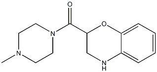 2-[(4-methylpiperazin-1-yl)carbonyl]-3,4-dihydro-2H-1,4-benzoxazine Struktur