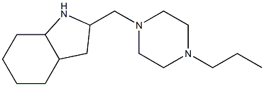 2-[(4-propylpiperazin-1-yl)methyl]-octahydro-1H-indole Struktur