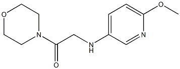 2-[(6-methoxypyridin-3-yl)amino]-1-(morpholin-4-yl)ethan-1-one Struktur