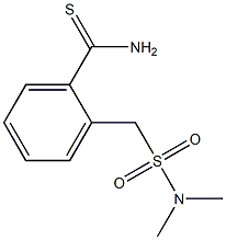 2-[(dimethylsulfamoyl)methyl]benzene-1-carbothioamide Struktur