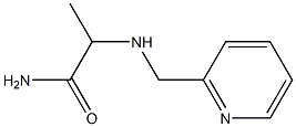 2-[(pyridin-2-ylmethyl)amino]propanamide Struktur