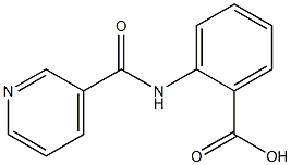 2-[(pyridin-3-ylcarbonyl)amino]benzoic acid Struktur