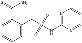 2-[(pyrimidin-2-ylsulfamoyl)methyl]benzene-1-carbothioamide Struktur