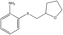 2-[(tetrahydrofuran-2-ylmethyl)thio]aniline Struktur