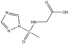 2-[1-(1H-1,2,4-triazol-1-yl)acetamido]acetic acid Struktur