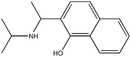 2-[1-(propan-2-ylamino)ethyl]naphthalen-1-ol Struktur