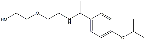 2-[2-({1-[4-(propan-2-yloxy)phenyl]ethyl}amino)ethoxy]ethan-1-ol Struktur