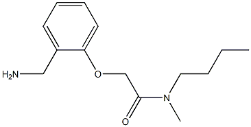 2-[2-(aminomethyl)phenoxy]-N-butyl-N-methylacetamide Struktur