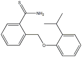 2-[2-(propan-2-yl)phenoxymethyl]benzene-1-carbothioamide Struktur