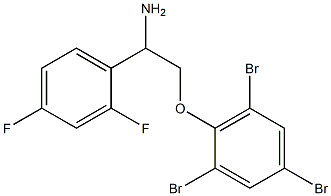 2-[2-amino-2-(2,4-difluorophenyl)ethoxy]-1,3,5-tribromobenzene Struktur