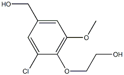 2-[2-chloro-4-(hydroxymethyl)-6-methoxyphenoxy]ethan-1-ol Struktur