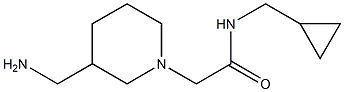 2-[3-(aminomethyl)piperidin-1-yl]-N-(cyclopropylmethyl)acetamide Struktur