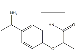 2-[4-(1-aminoethyl)phenoxy]-N-tert-butylpropanamide Struktur